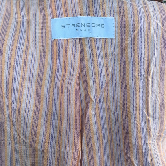 ✨SOLD✨Strenesse Blue Wool Tweed Blazer Jacket Sz 8 - Picture 7 of 8